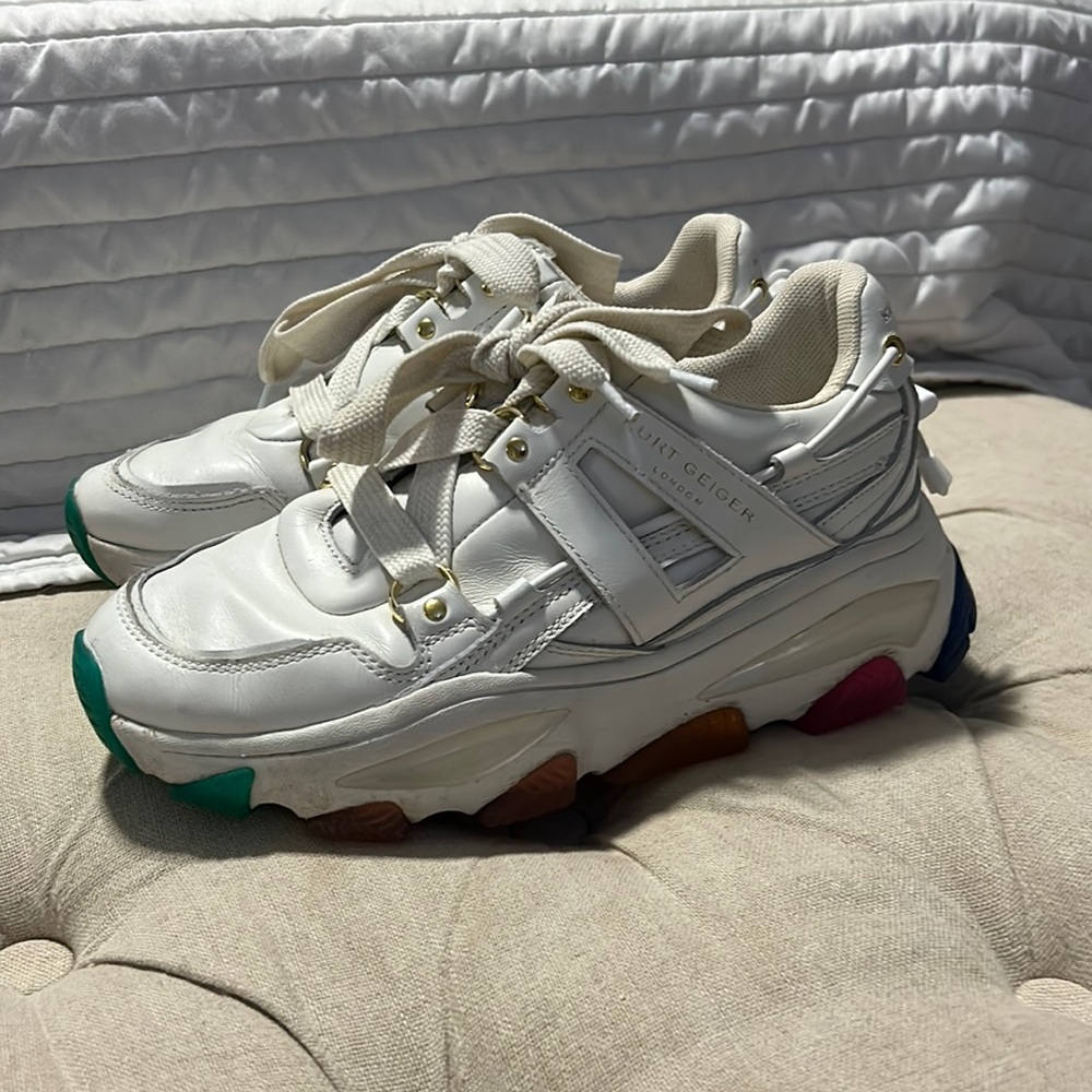 kurt geiger rainbow sole sneakers